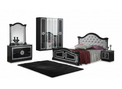 Bett 2x Nachttisch 3tlg. Schlafzimmer Set Design Luxus Schlafzimmer Chesterfield