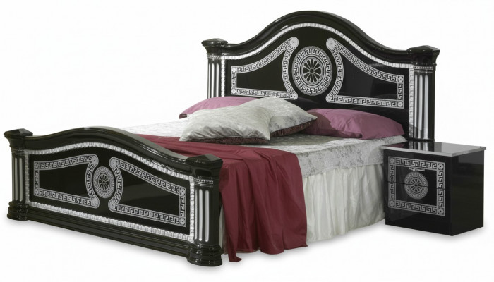 Bett Polster Klassische Doppelbett 180x200cm Holz Hotel Betten Schlafzimmer Neu