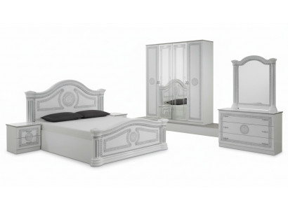 Design Schlafzimmer 3tlg. Bett 2x Nachttisch Klassischer Luxus Betten Set Möbel