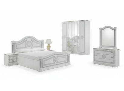 Schlafzimmer Italienische Möbel Set Modern Luxus 6tlg. Bett Betten Schrank Neu