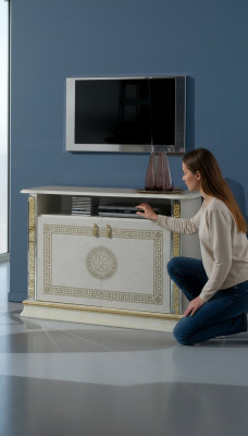 Klassische Designer Kommode Holz Schrank Kommoden Modern Italienische