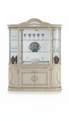 Wohnzimmer Schrank Klassische Vitrine Vitrinenschrank Vitrinen Schränke Anrichte