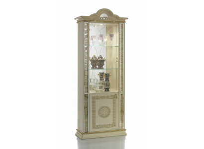 Luxus Vitrine Vitrinen Schrank Holz Schrank Glas Schränke Italienische Möbel Neu