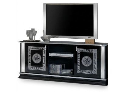 Schwarz TV Tisch RTV Schrank Lowboard Möbel Fernsehtisch Design Fernsehschrank