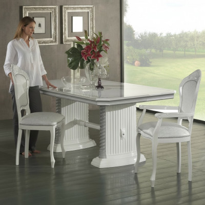 Esstisch Tisch Esszimmer Wohnzimmer Holz Design Tische Italienische Möbel Neu