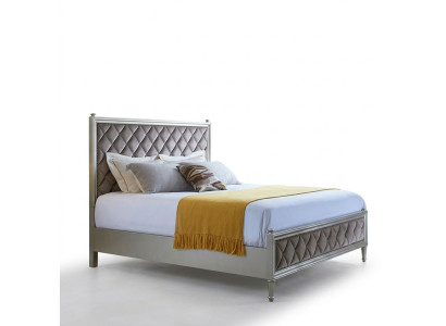 Klassisch Designer Bett Schlafzimmer Textil Leder Polster Italienische Möbel