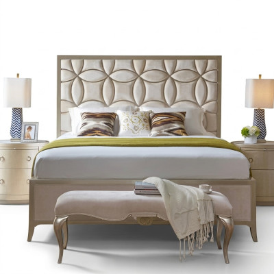 Designer Polster Doppelbett Betten Bett Schlafzimmer Ehebett Textil Leder