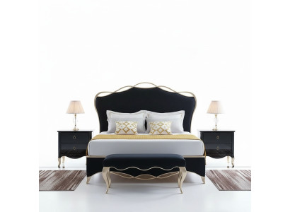 Design Textil Bett Ehe Modernes Hotel Gestell Luxus Schlaf Zimmer Doppel