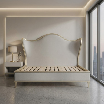 Holz Design Bett Doppel Luxus Ehe Modernes Hotel Gestell Schlaf Zimmer