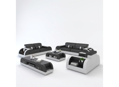 Sofagarnitur 32 Sitzer Set Sofa Polster Couch Leder Polster Garnitur Gruppe