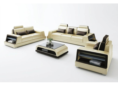 Sofagarnitur 3+1 Sitzer Set Design Sofas Polster Couchen Relax Modern