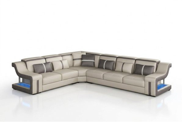 Ecksofa Sofa Couch Polster L-Form Wohnlandschaft Sitzgarnitur Sofas