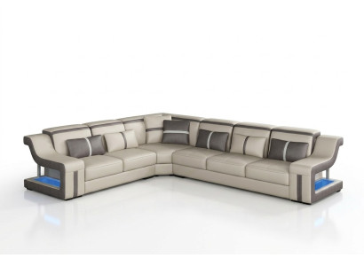 Ecksofa Sofa Couch Polster L-Form Wohnlandschaft Sitzgarnitur Sofas