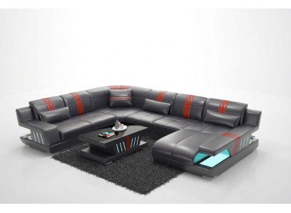 Sofa UForm Ledersofa Couch Wohnlandschaft Garnitur Design Modern