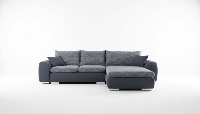 Ecksofa Bettfunktion Couch Graue Polster Couchen Textil Sofas Sofa