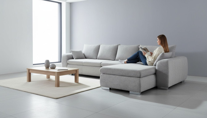 Ecksofa Sofa Couch Polster L Form Wohnlandschaft Sitzgarnitur Sofas