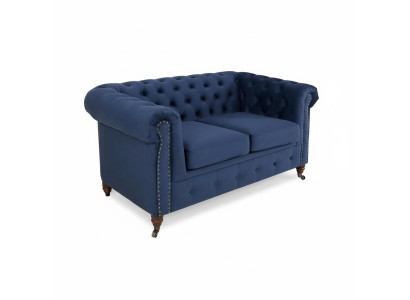 designer 2 Sitzer Textil Sofas Couchen Neu Chesterfield Couch Polster