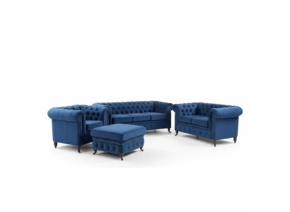 Chesterfield 3 Sitzer Couch Polster Couchen Sitz Wohnzimmer Sofa Dreisitzer Neu