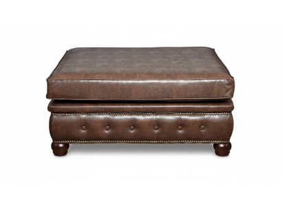 Fußhocker Club Lounge Hocker Chesterfield Textil Ottoman Design Ottomane Stoff