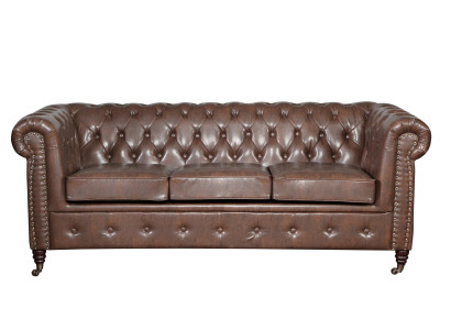 Chesterfield Sofagarnitur Sofa Couch Polster 3 2 Sitzer Leder Sofas Stoff Neu