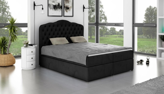 Designer Bett Chesterfield Hotel Betten Doppel Schlaf Zimmer Luxus