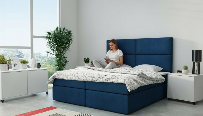 Polsterbett Design Bett Schlafzimmer Textil Leder Polster Hotel Betten Boxspring