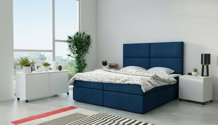 Polsterbett Design Bett Schlafzimmer Textil Leder Polster Hotel Betten Boxspring