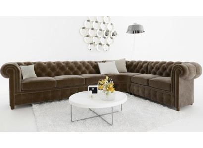 Chesterfield Couch Wohnlandschaft Ecksofa Garnitur Ecksofa Eckgarnitur