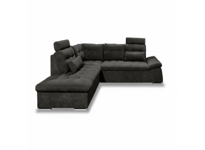 Ecksofa L-Form Sofa Couch Design Polster Modern Textil Bettfunktion Stoff