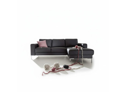 Kunstleder L-Form Couch Wohnlandschaft Ecksofa Garnitur Design Modern Sofa