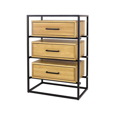 Designer Loft Kommode Anrichte Schrank Wohn Zimmer Regal Luxus Metall Kommoden