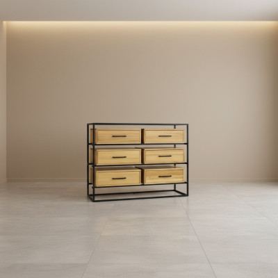 Design Commode Armoires Étagère Authentique Bois Side Low Board