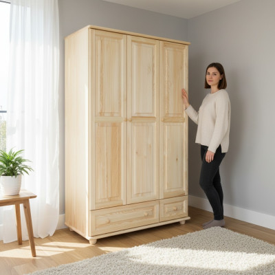 Kleiderschrank Schlafzimmer Holz Echte Handarbeit Vollholz Schrank Holz Schränke