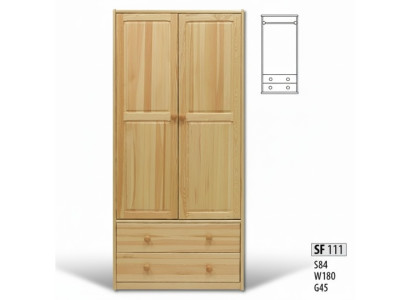 Kleiderschrank Kiefer Schrank Vollholz massiv Schlafzimmerschrank Schränke Neu