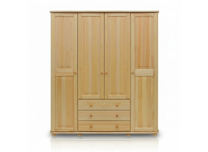 Echtes Holz Massivholz Kleiderschrank Schrank Schlafzimmerschrank Massiv Neu