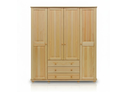 Echtes Holz Massivholz Kleiderschrank Schrank Schlafzimmerschrank Massiv Neu