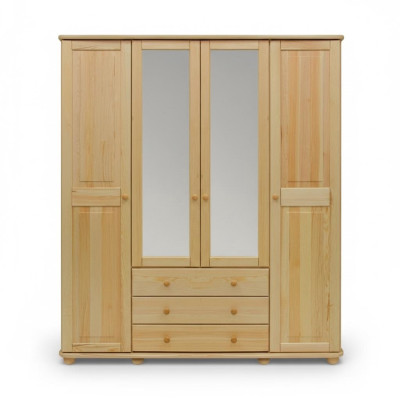Kleiderschrank Schränke Schrank Schrankwand 4 Türen Holz Möbel Schlafzimmer Neu
