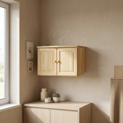 Kiefer Aufsatz Kleiderschrank handgefertigter Holzverlängerung Holz Echtholz