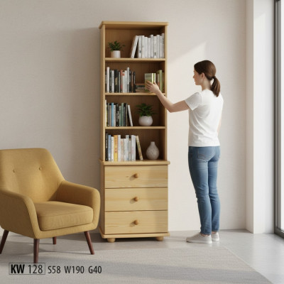 Bücherregal Bücherwand Holzregal Regal Schrank Wandschrank Holz Möbel Regale Neu