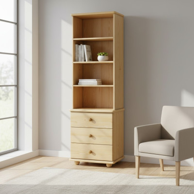 Bücherregal Bücherwand Holzregal Regal Schrank Wandschrank Holz Möbel Regale Neu