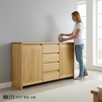 Anrichte Massive Kommode Möbel Kommoden Echtholz Lowboard Neu Sideboard Schrank