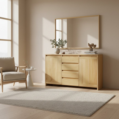 Anrichte Massive Kommode Möbel Kommoden Echtholz Lowboard Neu Sideboard Schrank