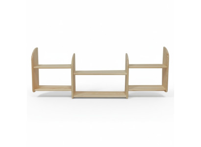 Bücherregal 150 * 19 * 47 cm Vollholz Kiefer massiv Büroregal Regal Echtes Holz