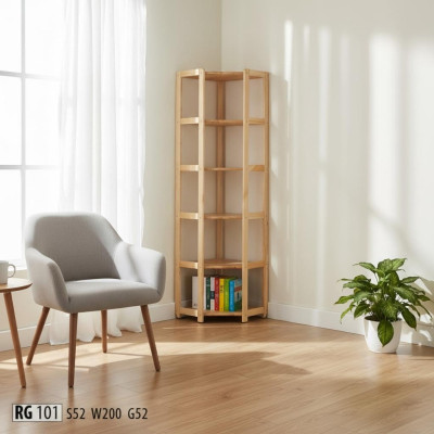 Regal Bücherregal neu Kiefer massiv natur Handarbeit Eckregal Regale Büro Neu