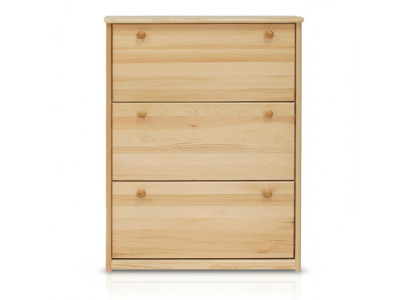 Schuhschrank handgefertigte Kommode Eingangshalle Kommode aus Holz 3 Fächer