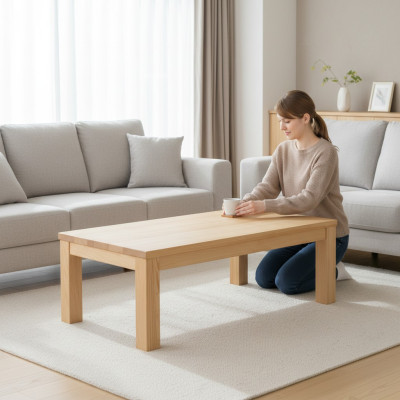 Couchtisch Holztisch Echtholz Couchtische Tischplatte Tisch 120x60 Beistelltisch