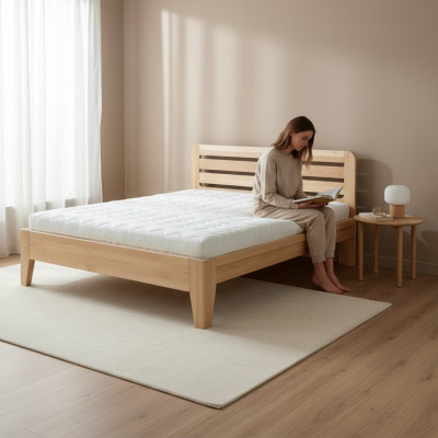 Massivholz Bett 180x200 Doppelbett massiv Echt Hozbett Vollholzbett