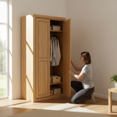 Kleiderschrank Echtes Holz Schrank Massivholz Kleiderschrank Buche Schränke Neu