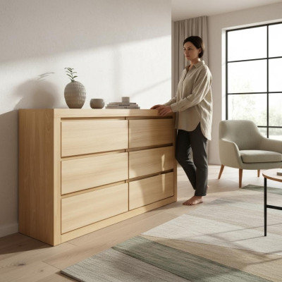 Holz Kommode Schubladen Kommode handgefertigte Echtholz Schlafzimmer Kommode Neu