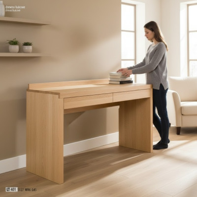 Schreibtisch Schminktisch Konsolentisch Tisch Echtes Holz Massive Möbel Make Up